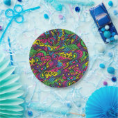 Abstract patroon papieren bordje (Feest)