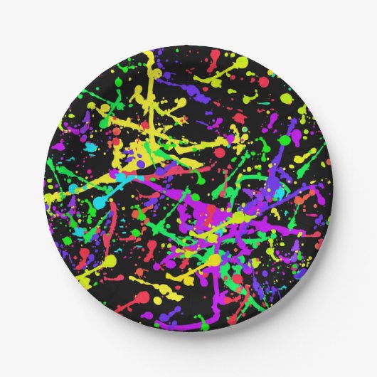 Abstract patroon papieren bordje (Voorkant)