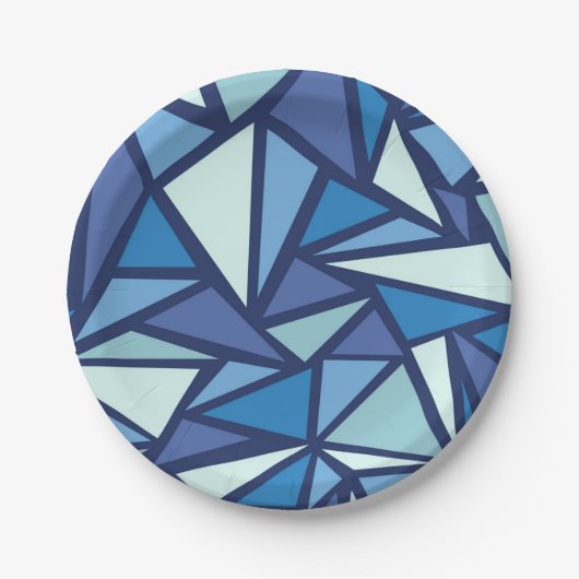 Abstract patroon papieren bordje (Voorkant)