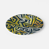 Abstract patroon papieren bordje (Gekanteld)