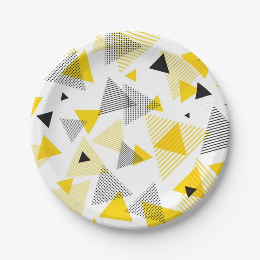 Abstract patroon papieren bordje (Voorkant)