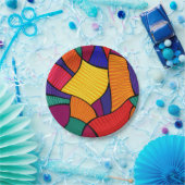 Abstract patroon papieren bordje (Feest)