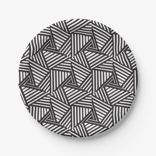 Abstract patroon papieren bordje (Voorkant)