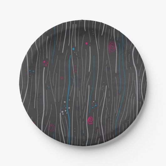 Abstract patroon papieren bordje (Voorkant)