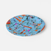 Abstract patroon papieren bordje (Gekanteld)