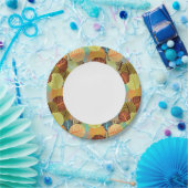 Abstract patroon papieren bordje (Feest)