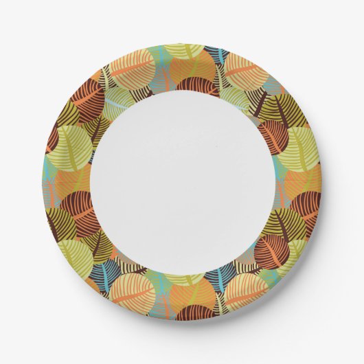 Abstract patroon papieren bordje (Voorkant)