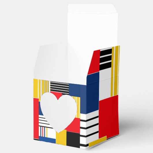 Abstract patroon . Patchwork . Bedankdoosjes (Geopend)