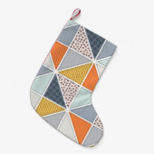 Abstract patroon, patchwork tegels. kleine kerstsok (Voorkant (Hangend))