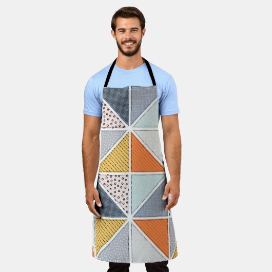 Abstract patroon, patchwork tegels. schort (Gedragen)