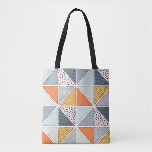 Abstract patroon, patchwork tegels. tote bag (Voorkant)