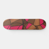 Abstract patroon persoonlijk skateboard (Horizontaal)