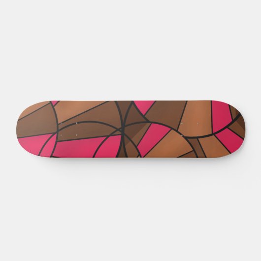 Abstract patroon persoonlijk skateboard (Horizontaal)