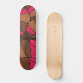 Abstract patroon persoonlijk skateboard (Voorkant)