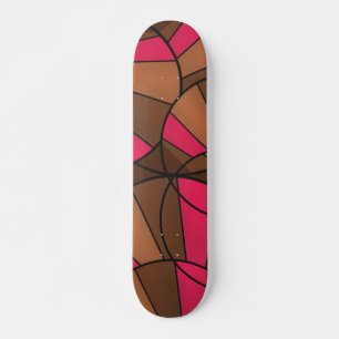 Abstract patroon persoonlijk skateboard