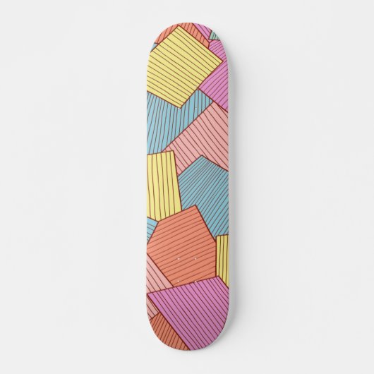 Abstract patroon persoonlijk skateboard (Voorkant)