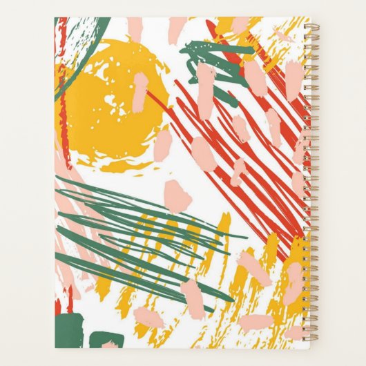 Abstract patroon planner (Achterkant)