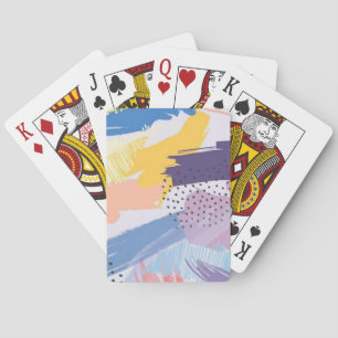 Abstract patroon pokerkaarten