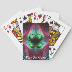 Abstract patroon pokerkaarten
