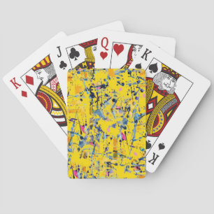 Abstract patroon pokerkaarten