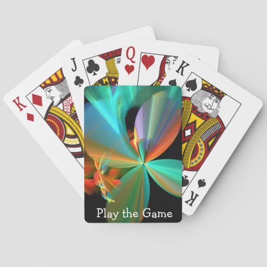 Abstract patroon pokerkaarten (Achterkant)