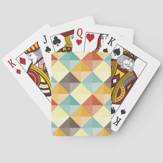 Abstract patroon pokerkaarten (Achterkant)