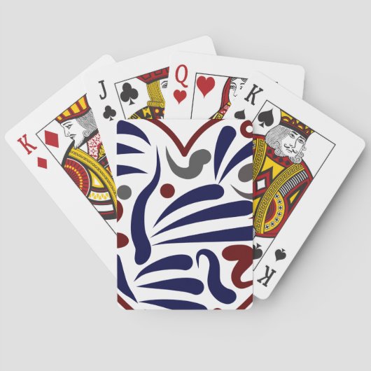 abstract patroon pokerkaarten (Achterkant)