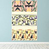 Abstract Patroon Portfolio Pl.18 Canvas Afdruk (Insitu (Houten vloer))