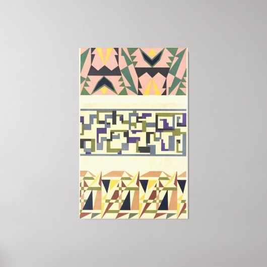 Abstract Patroon Portfolio Pl.18 Canvas Afdruk (Voorkant)