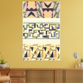 Abstract Patroon Portfolio Pl.18 Canvas Afdruk (Insitu (Woonkamer))