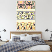 Abstract Patroon Portfolio Pl.18 Canvas Afdruk (Insitu (Slaapkamer))