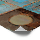 Abstract patroon poster (Hoek)