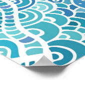 Abstract patroon poster (Hoek)