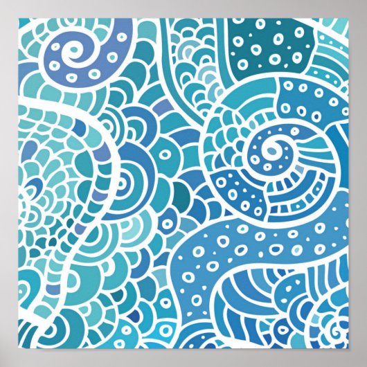 Abstract patroon poster (Voorkant)