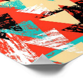 Abstract patroon poster (Hoek)