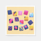 abstract, patroon, publixel, beste, cool, kleurrij servet (Voorkant)