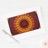 Abstract patroon rechthoekige sticker (Envelop)