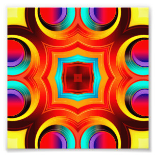 Abstract patroon regenboogkleuren foto afdruk