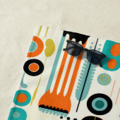Abstract Patroon RETRO Midden Eeuw Modern Naam Strandlaken (In situ)
