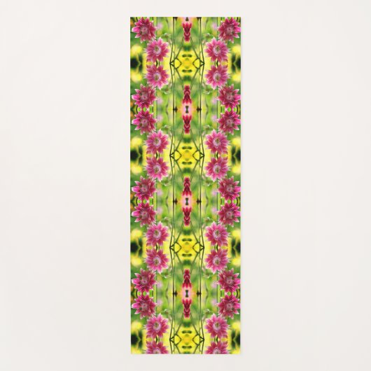 Abstract patroon rode en witte ventilator yogamat (Voorkant)