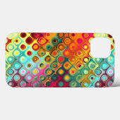 Abstract patroon rode vloeibare regenboog Stippen Case-Mate iPhone Case (Achterkant (horizontaal))