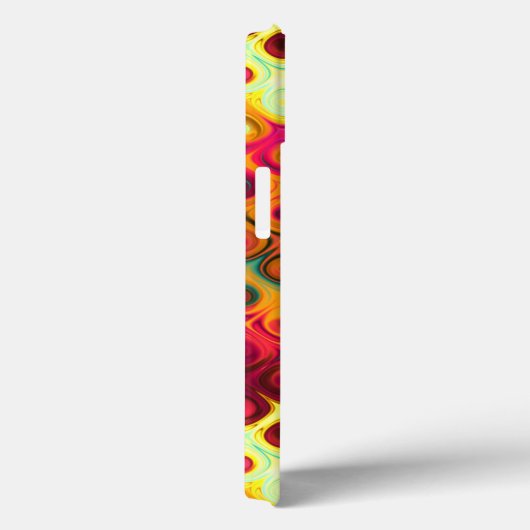 Abstract patroon rode vloeibare regenboog Stippen Case-Mate iPhone Case (Achterkant / Rechts)