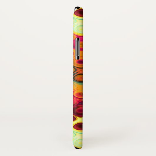 Abstract patroon rode vloeibare regenboog Stippen Case-Mate iPhone Case (Achterkant / rechts)