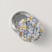 Abstract patroon ronde button 3,2 cm (Voorkant /achterkant)