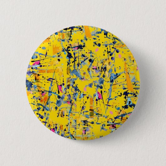 Abstract patroon ronde button 5,7 cm (Voorkant)