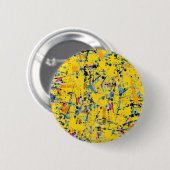 Abstract patroon ronde button 5,7 cm (Voorkant /achterkant)