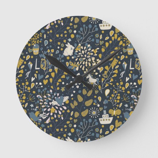 Abstract  patroon ronde klok (Voorkant)