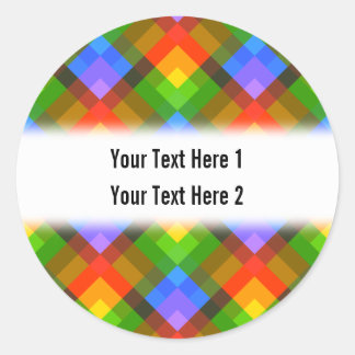 Abstract patroon. ronde sticker