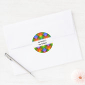 Abstract patroon. ronde sticker (Envelop)