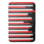 Abstract patroon - rood badmat (Voorkant Verticaal)